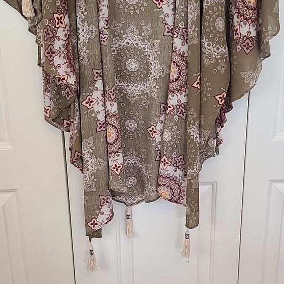 ALTAR'D STATE Ridley Kimono Oversized Boho With Tassels Size S/M - Picture 5 of 10